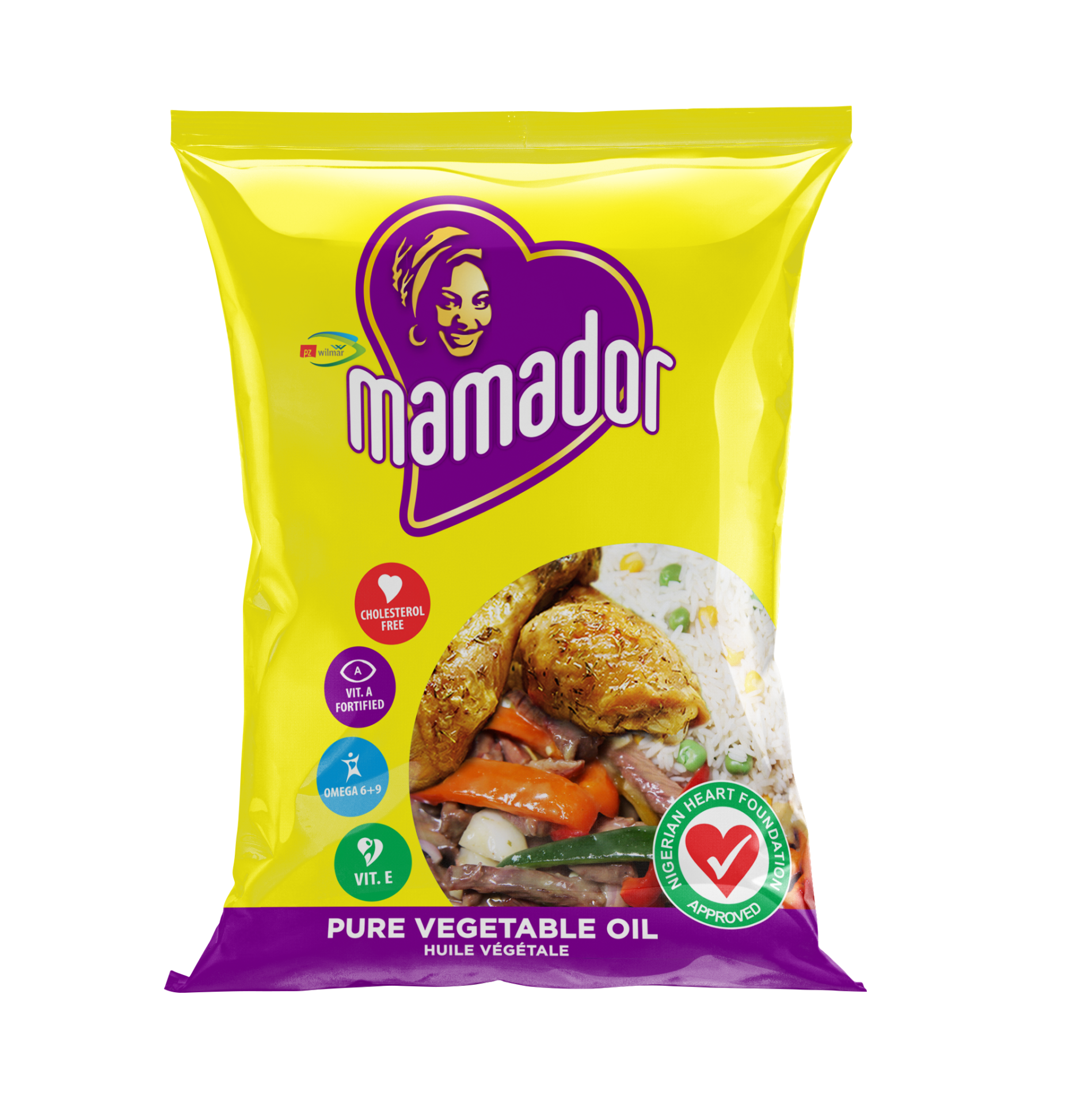 Mamador sachet pillow pack cooking oil 1000ml